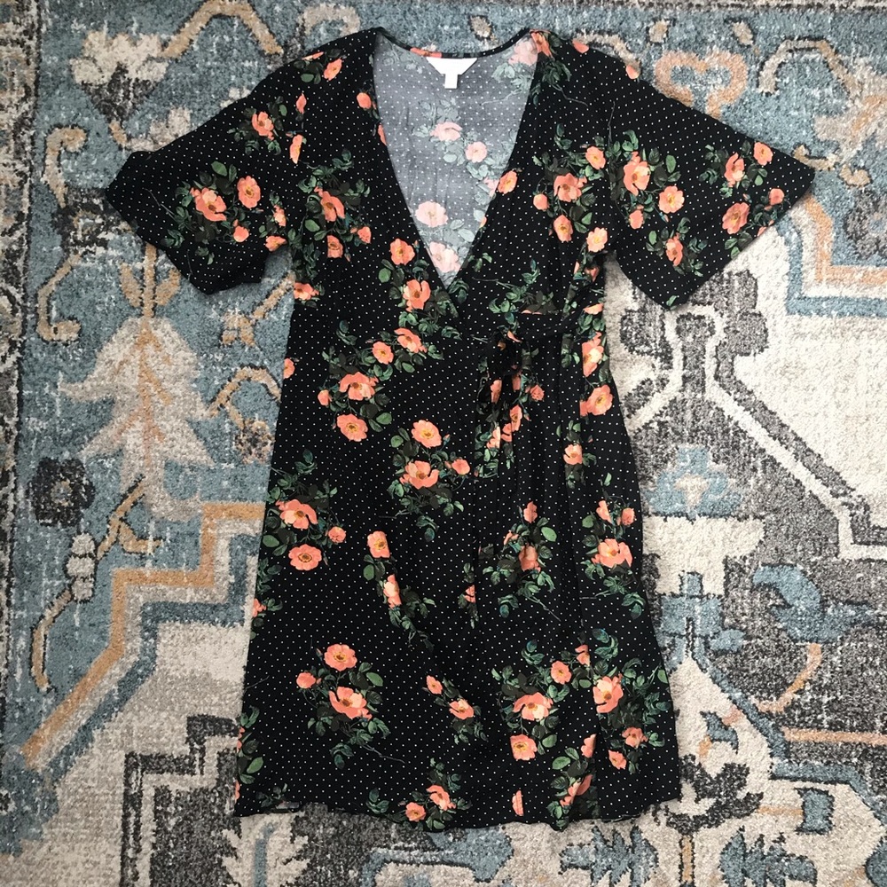 Floral Wrap Dress